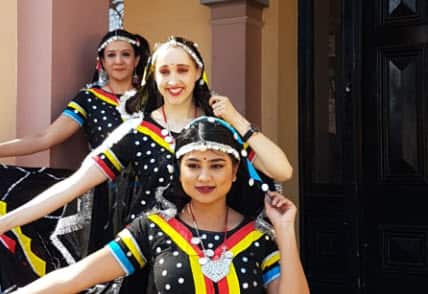 Dance performance by Indian community.