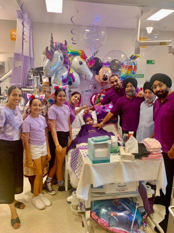 Kookie's birthday celebrations at Queensland Children's Hospital (photo taken in Feb 2021)