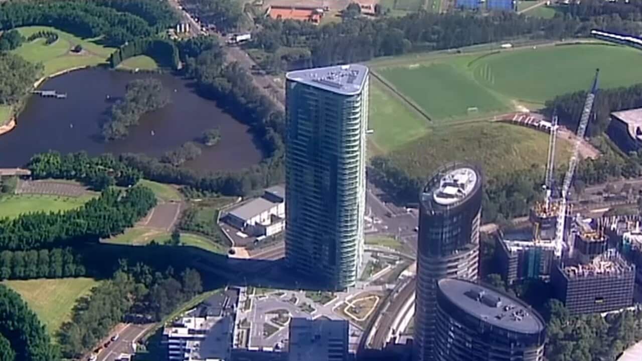 Opal Tower at Sydney Olympic Park. 
