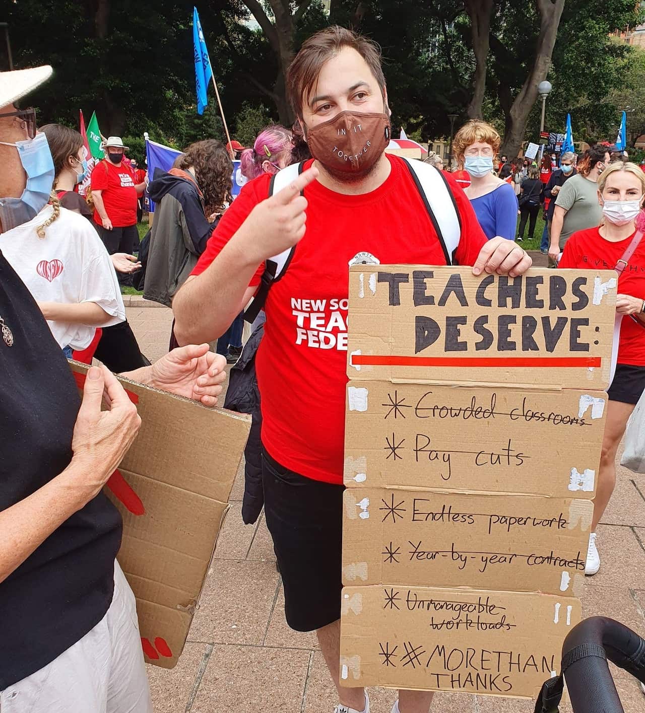 Richard Poole says he loves his job, but the workload has become overbearing for the pay they receive.