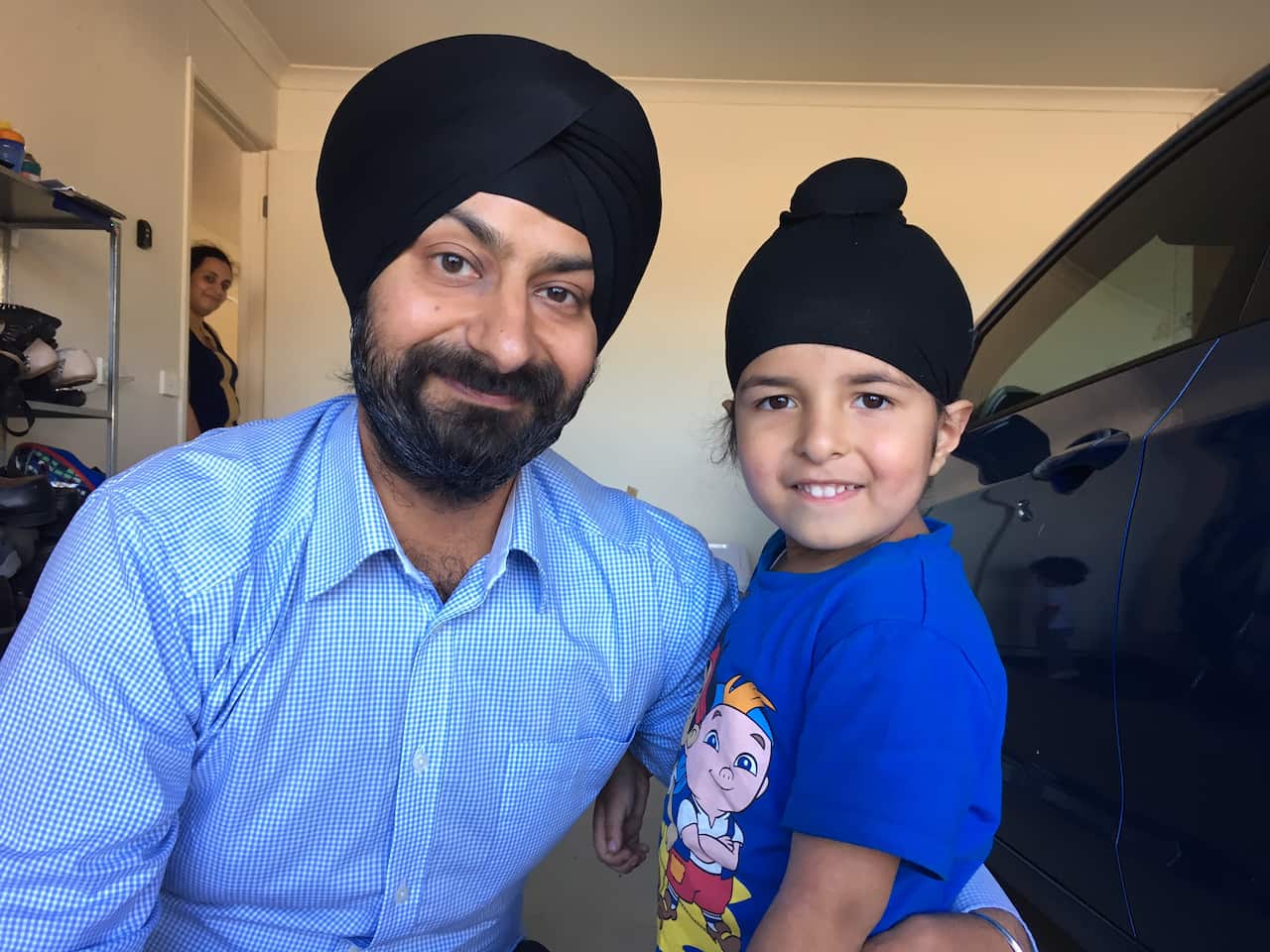 Sagardeep Singh Arora and his son Sidhak