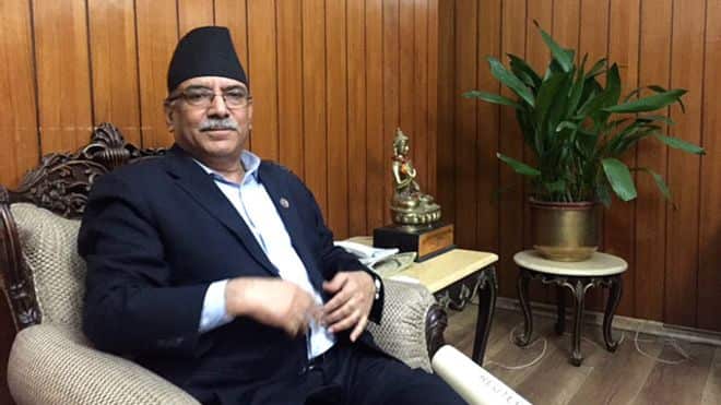 Nepali Prime Minister Puspa Kamal Dahal