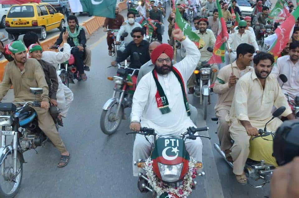 File Photo of Soran Singh participating in a PTI ralley