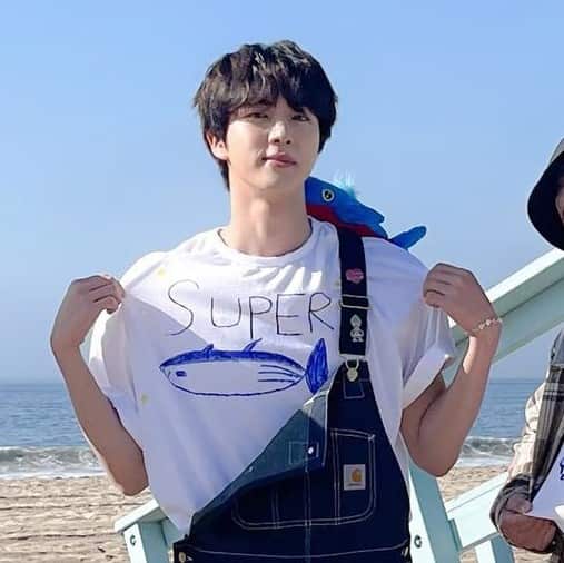 Remarkable that Jin was a creator of the idea, the songwriter, main producer, choreographer, and lyricist for "Super Tuna."