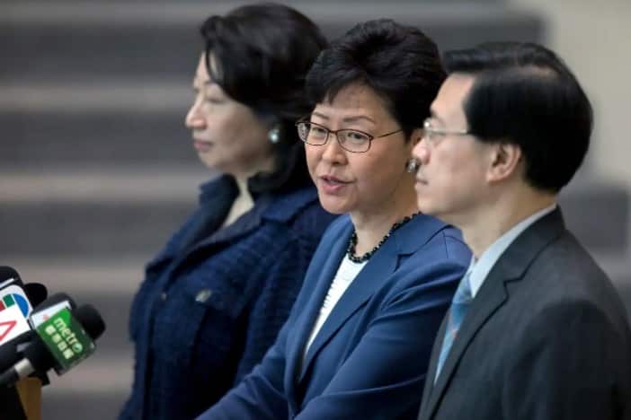 Hong Kong Chief Executive Carrie Lam.