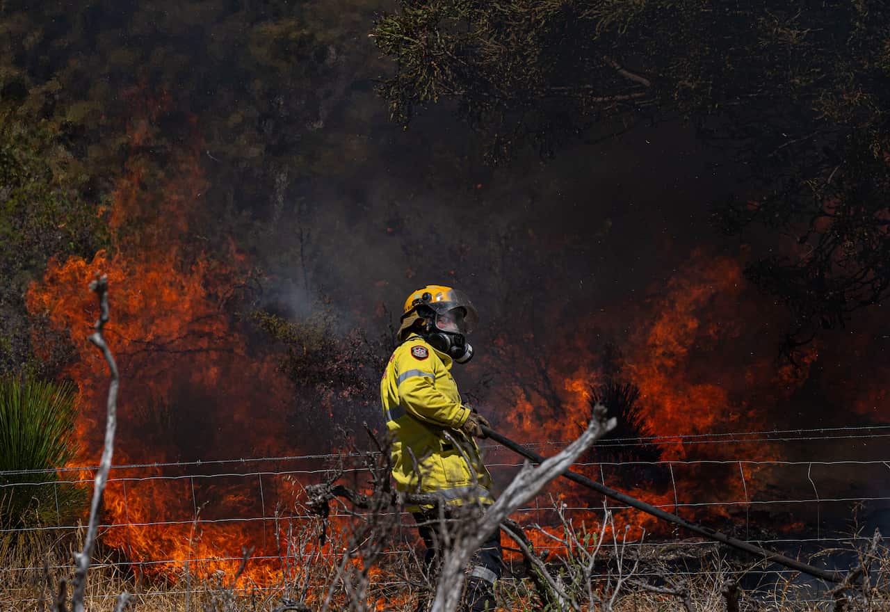 Last week's Red Gully bushfire near Gingin, north of Perth.