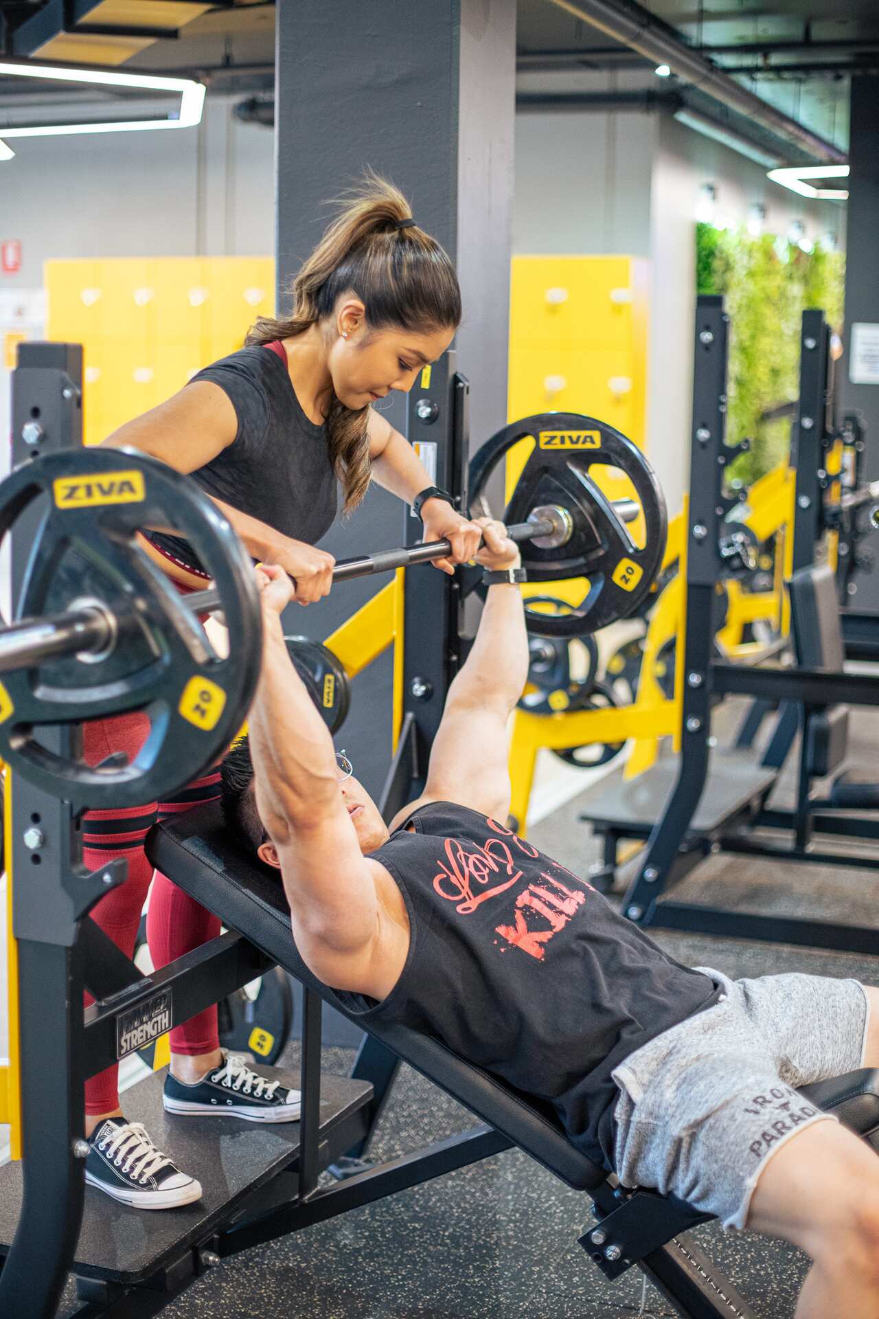Wanida (Beau) and Yothin (Will) while exercising together