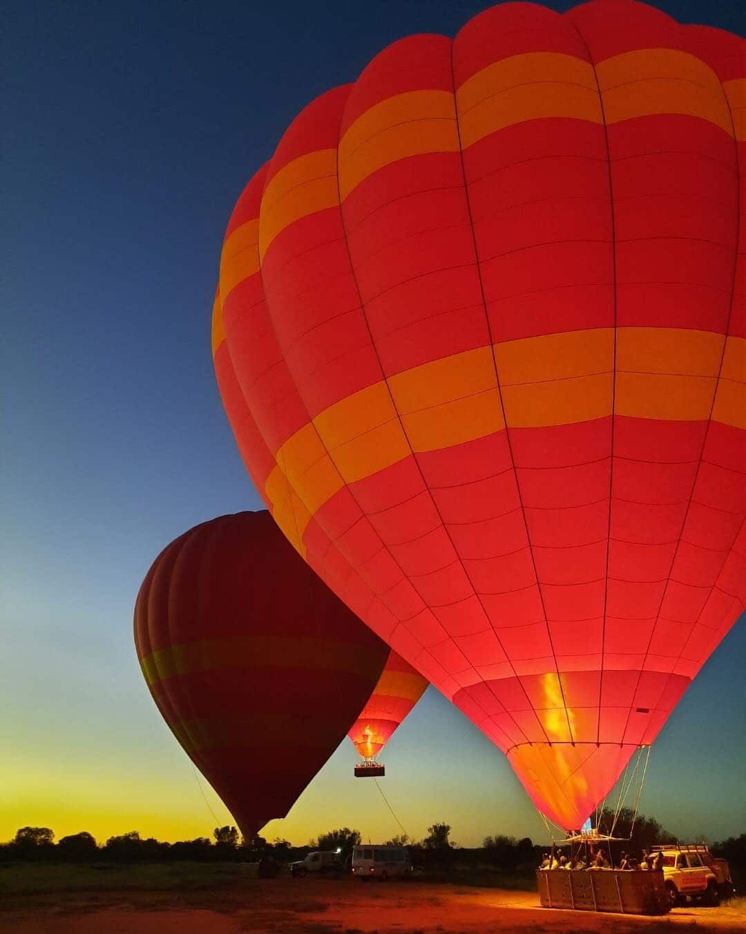 Hot air balloon in Alice Spring
