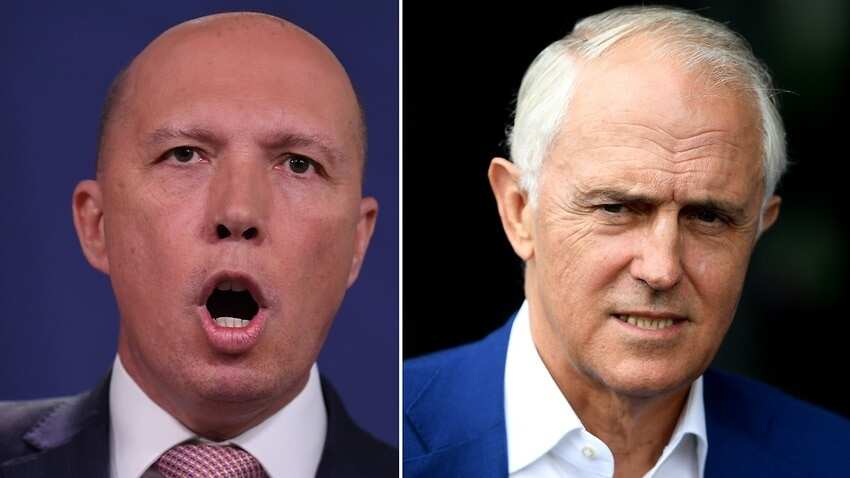 Peter Dutton and Malcolm Turnbull. Source: AAP
