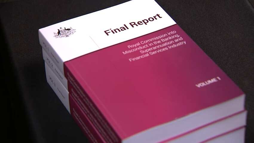 Image of the Final Report of the Royal Commission in to the Misconduct in the Banking, Superannuation and Financial Services Industry