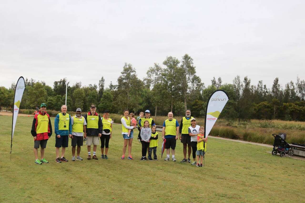 The Ponds parkrun volunteers