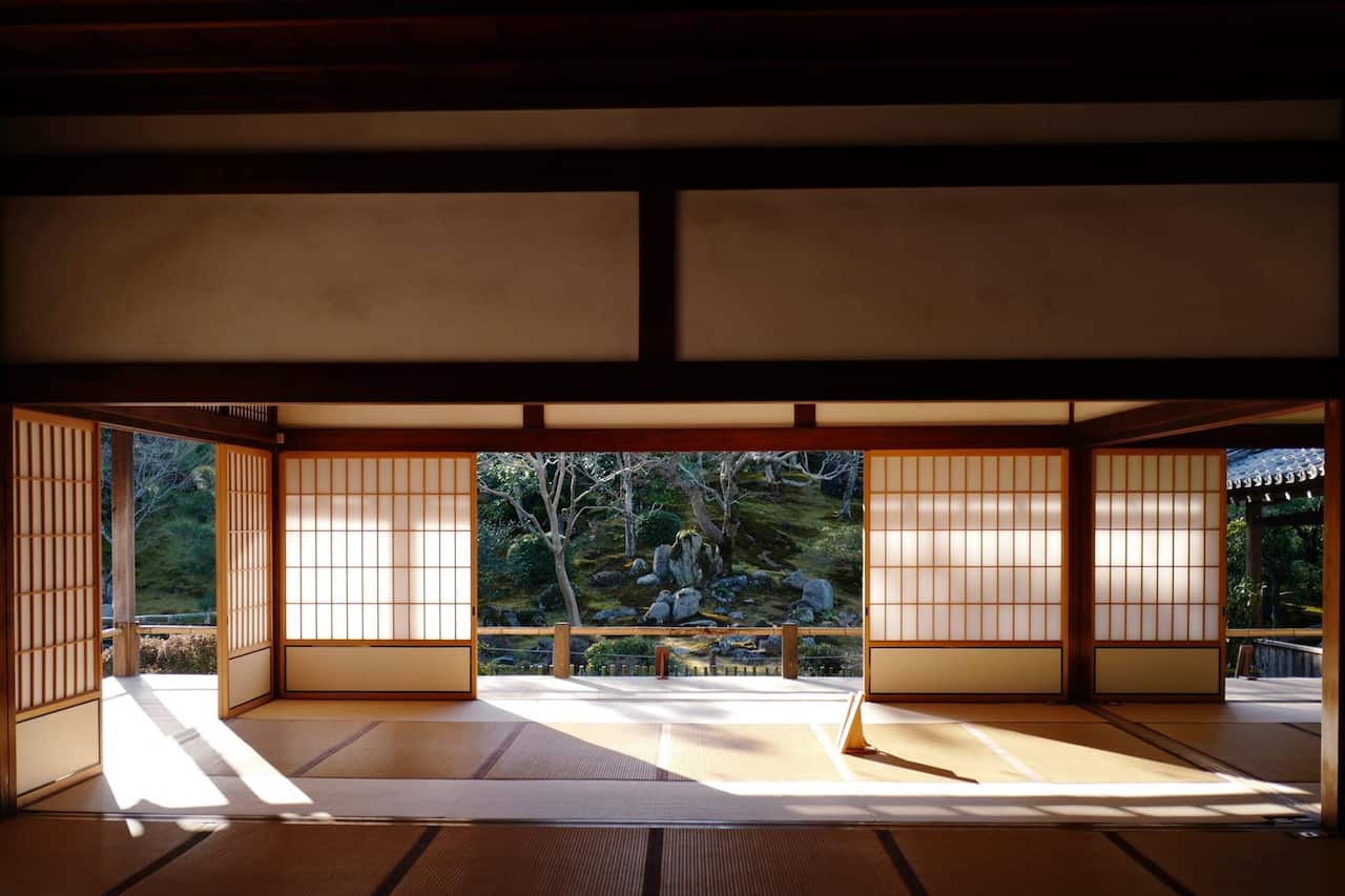 A meditation hall in Japan