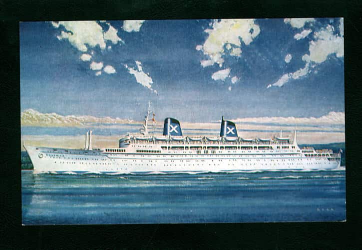 RHMS Ellinis, Chandris Shipping Line (1933-1987). 