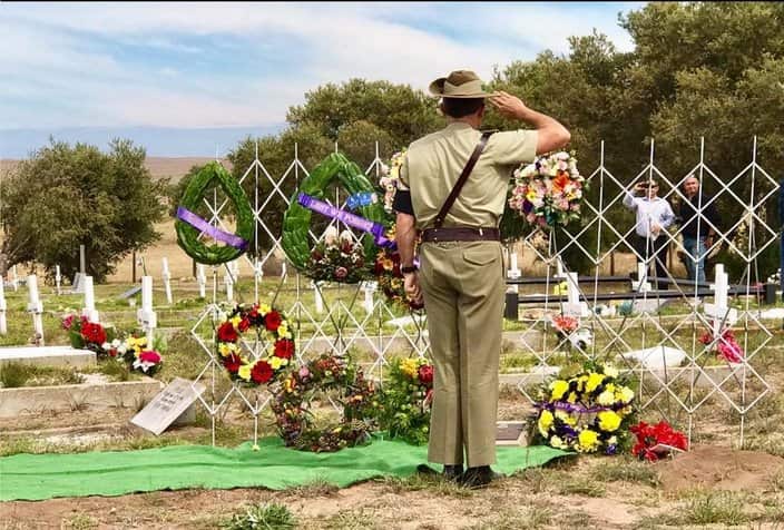 Re-interment of Private Mack Miller, Raukkan SA.