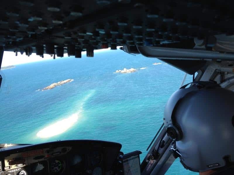 A file image of the view from a RACQ CQ helicopter