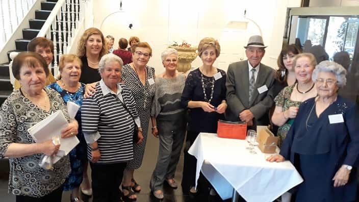 At the Federation of Greek Elderly Citizen Clubs of Melbourne and Victoria's Christmas Lunch. 