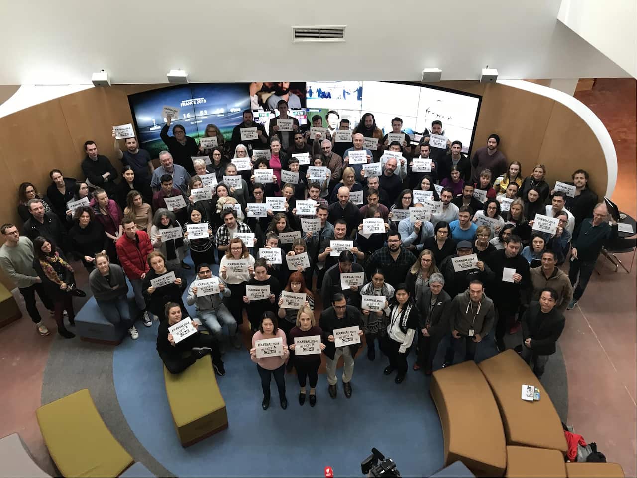 SBS employees involved in the day of action