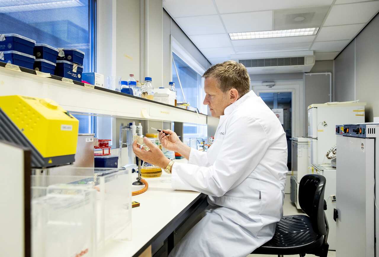 The team of researcher Arjan Griffioen is developing a vaccine against the coronavirus at the Amsterdam UMC.