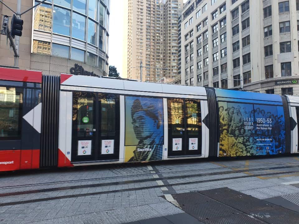 ‘LEST KOREA FORGET’ SYDNEY LIGHT RAIL CAMPAIGN 2020