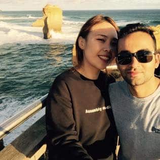 Stella Kim and her partner