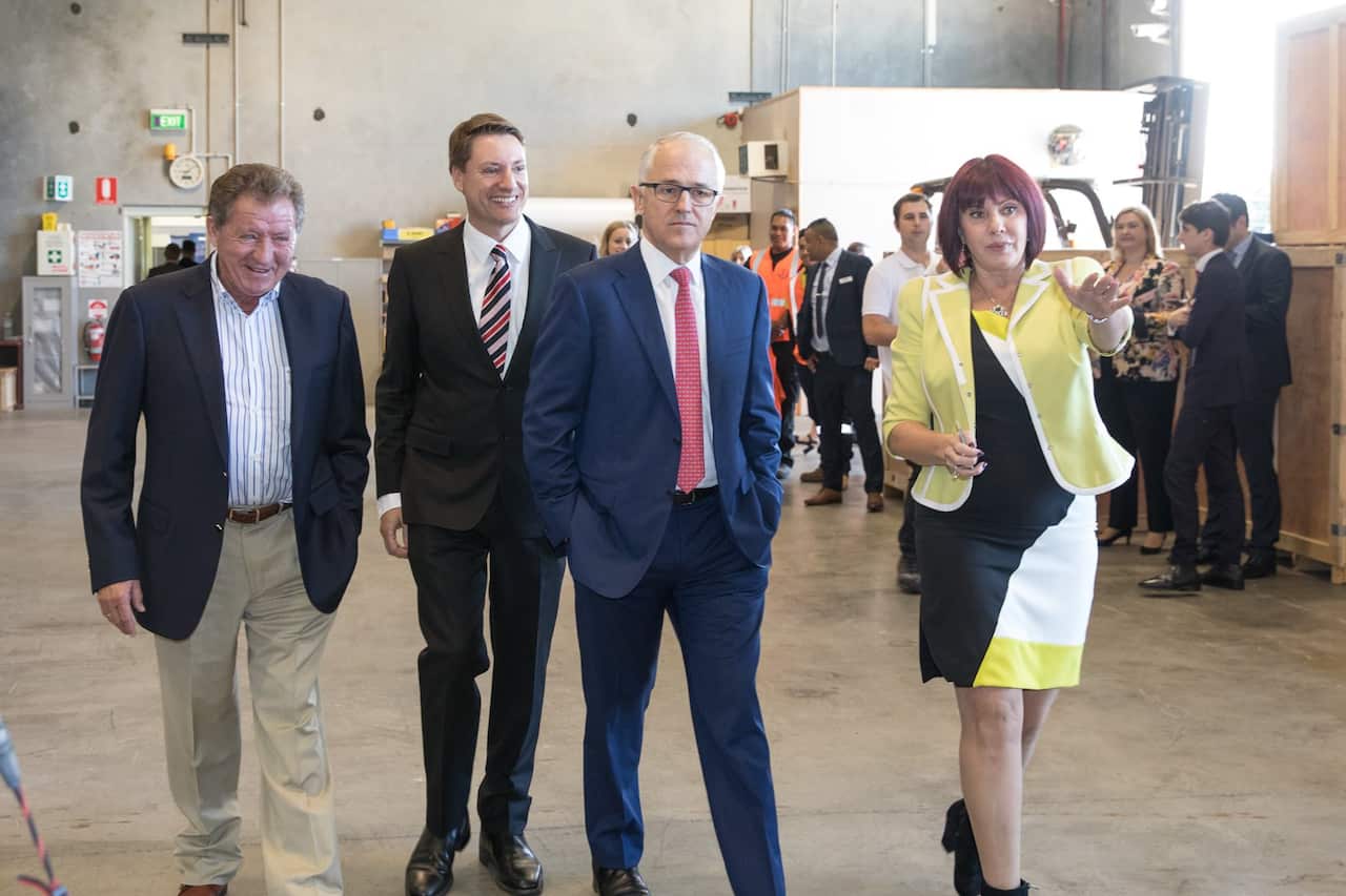 Kerry Gosse, Ross Vasta, Malcolm Turnbull, Elena Gosse