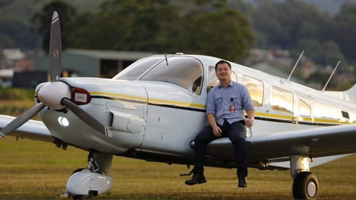 Zhu Qian gained his Private Pilot License in Australia