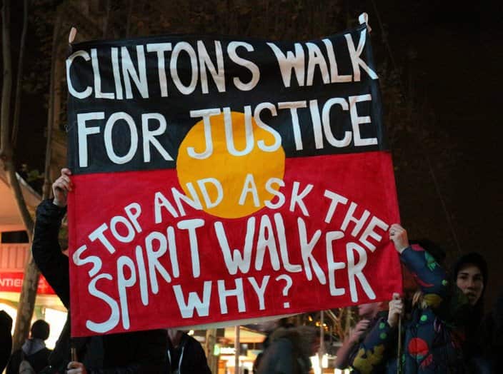 ClintonsWalk for Justice - Warriors of Aboriginal Resistance. Narrm, Kulin Nations - 6/6/17