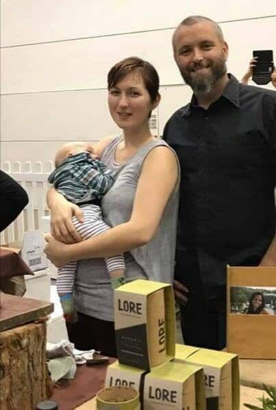 Jesse Gurugirr and his family at the 2017 Melbourne Tea Festival demonstrating their native bio foods Tisanes and Kombuchi.