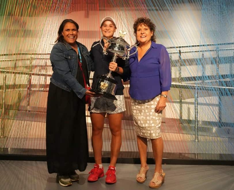 Cathy Freeman, Ash Barty and Evonne Goolagong-Cawley