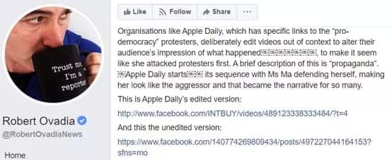 Robert Ovadia on Apple Daily