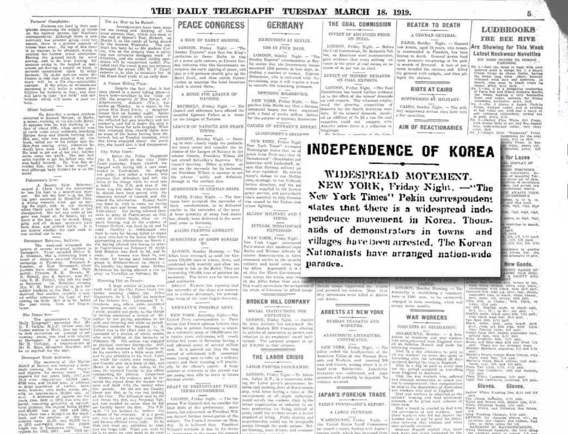 Daily Telegraph on 18 March