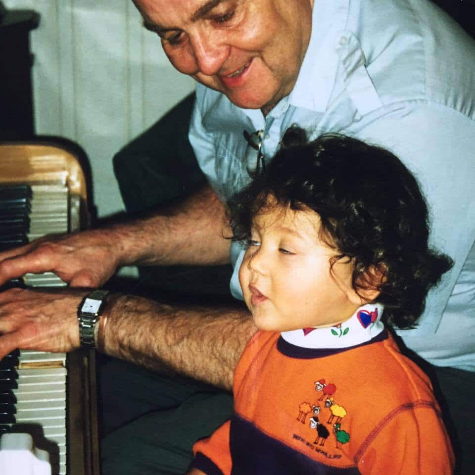 Odette's grandfather, a jazz pianist in WW2, introduced her to the piano.