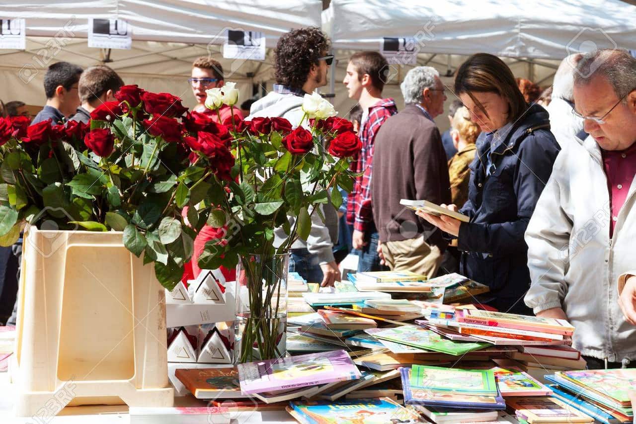 Barcelona celebrates Catalonia's patron saint on April 23 with books and roses