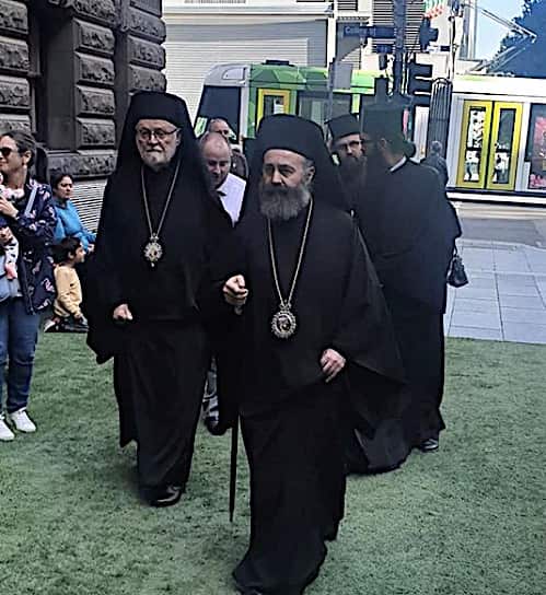 His Eminence Archbishop Makarios of Australia ® His Grace Bishop Ezekiel of Dervi. 