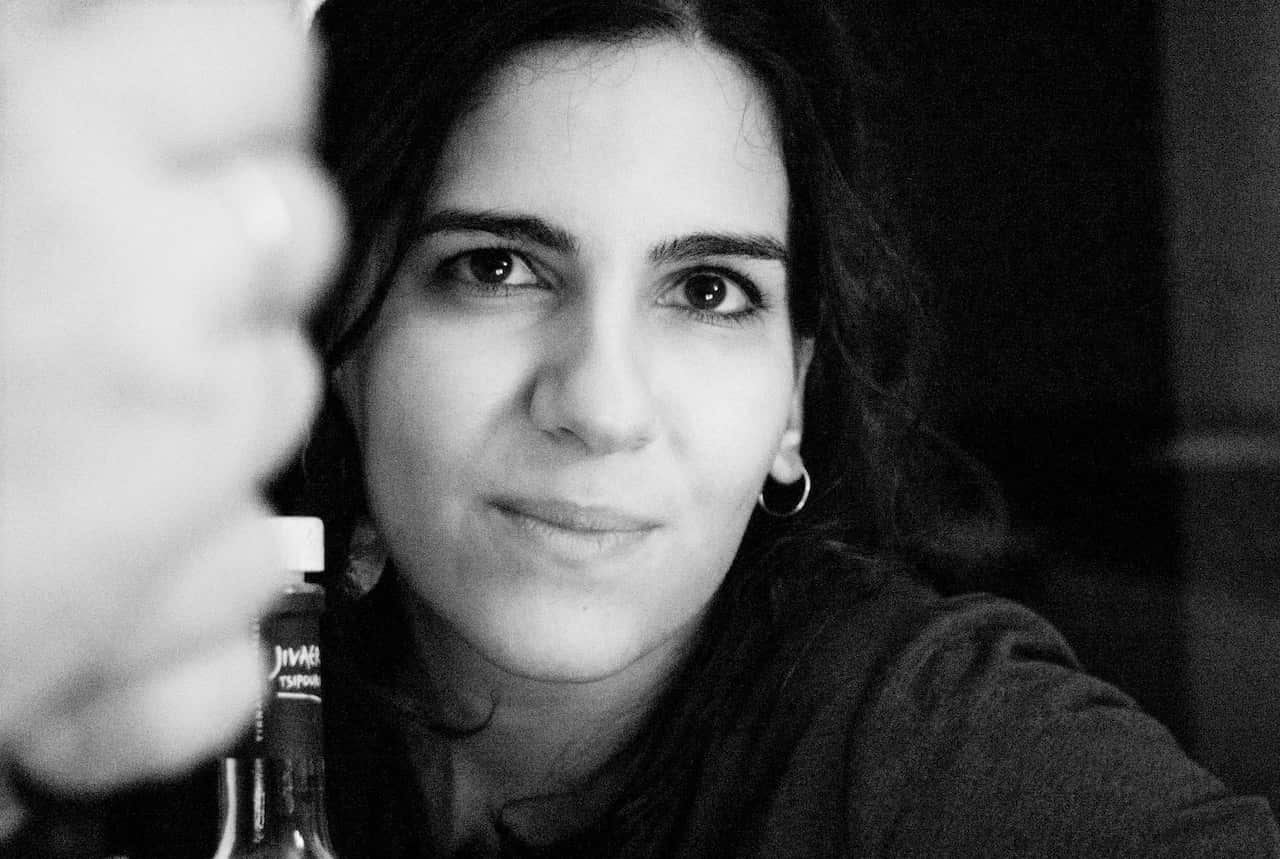 Greek musician Avgerini Gatsi. 