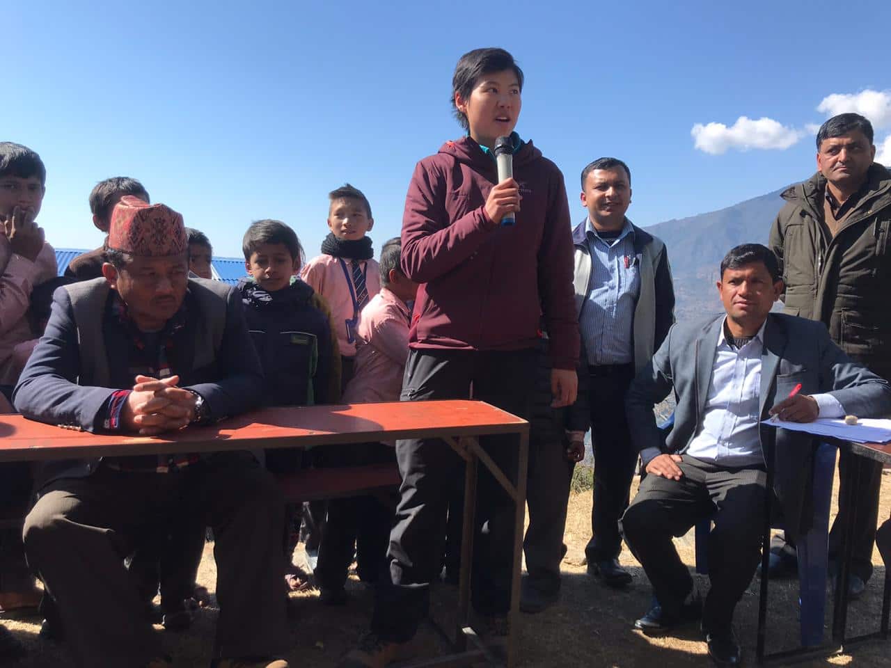 Stephanie taught English at the Shree MAhalaxmi School in Nepal during her visit in 2019.