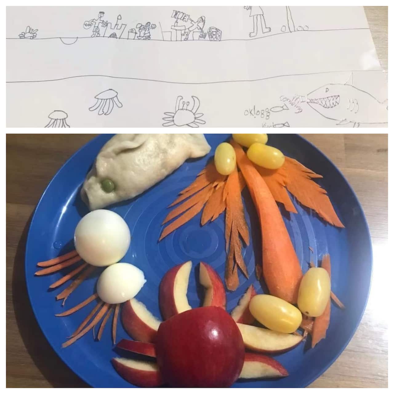 悉尼外婆每天给外孙女制作摆盘精致的早餐