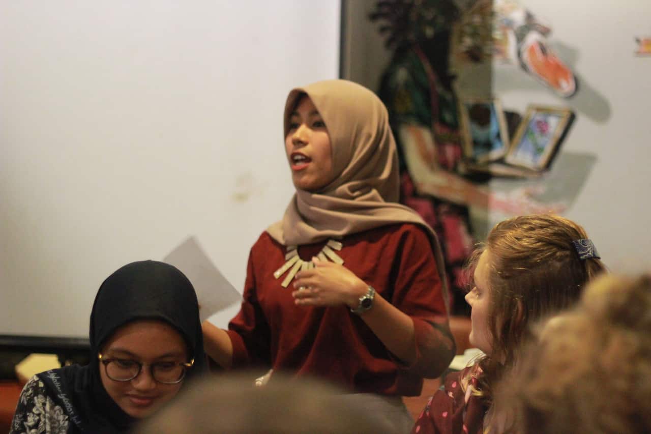 Aldila Salma Khansa at the AIYA Yogyakarta Opening Night.