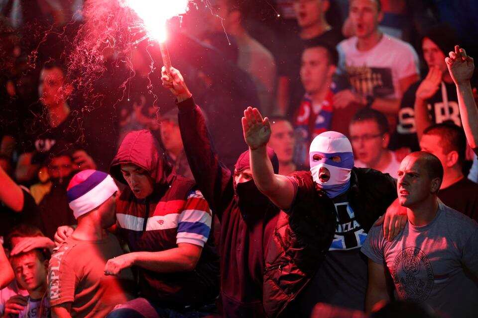 Serbia fans