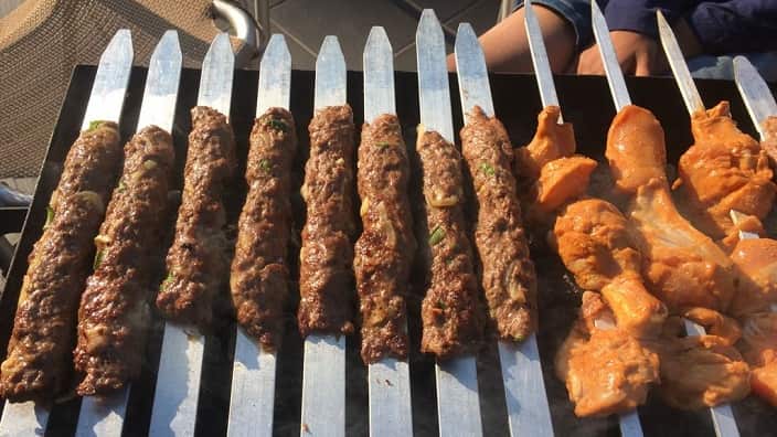 Traditional barbequeu is popular on Eid day amongst the Muslim community.