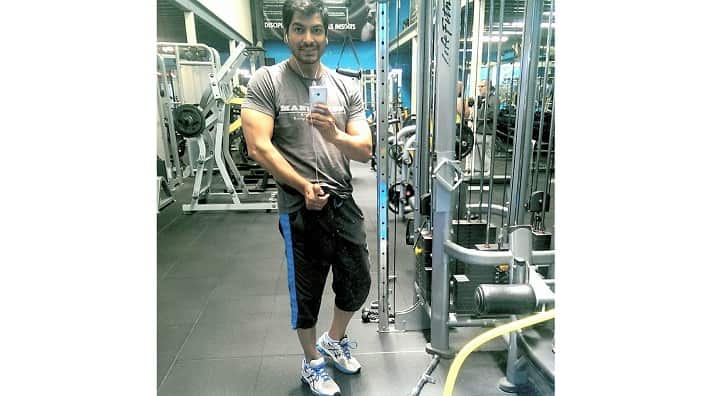 Saqib Imran at gym