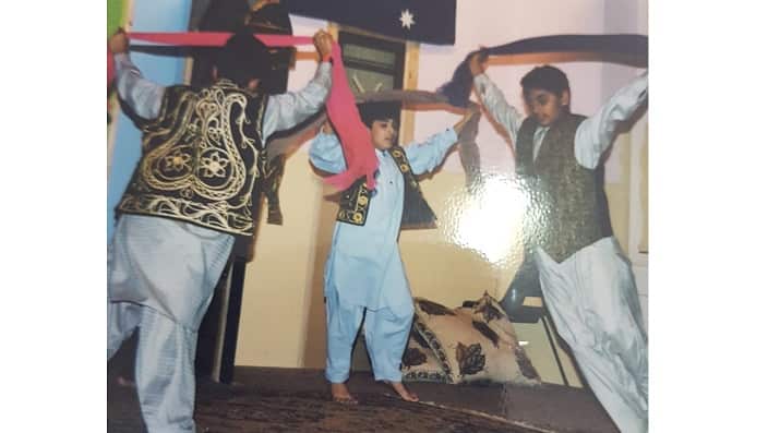 Children performing folk dance