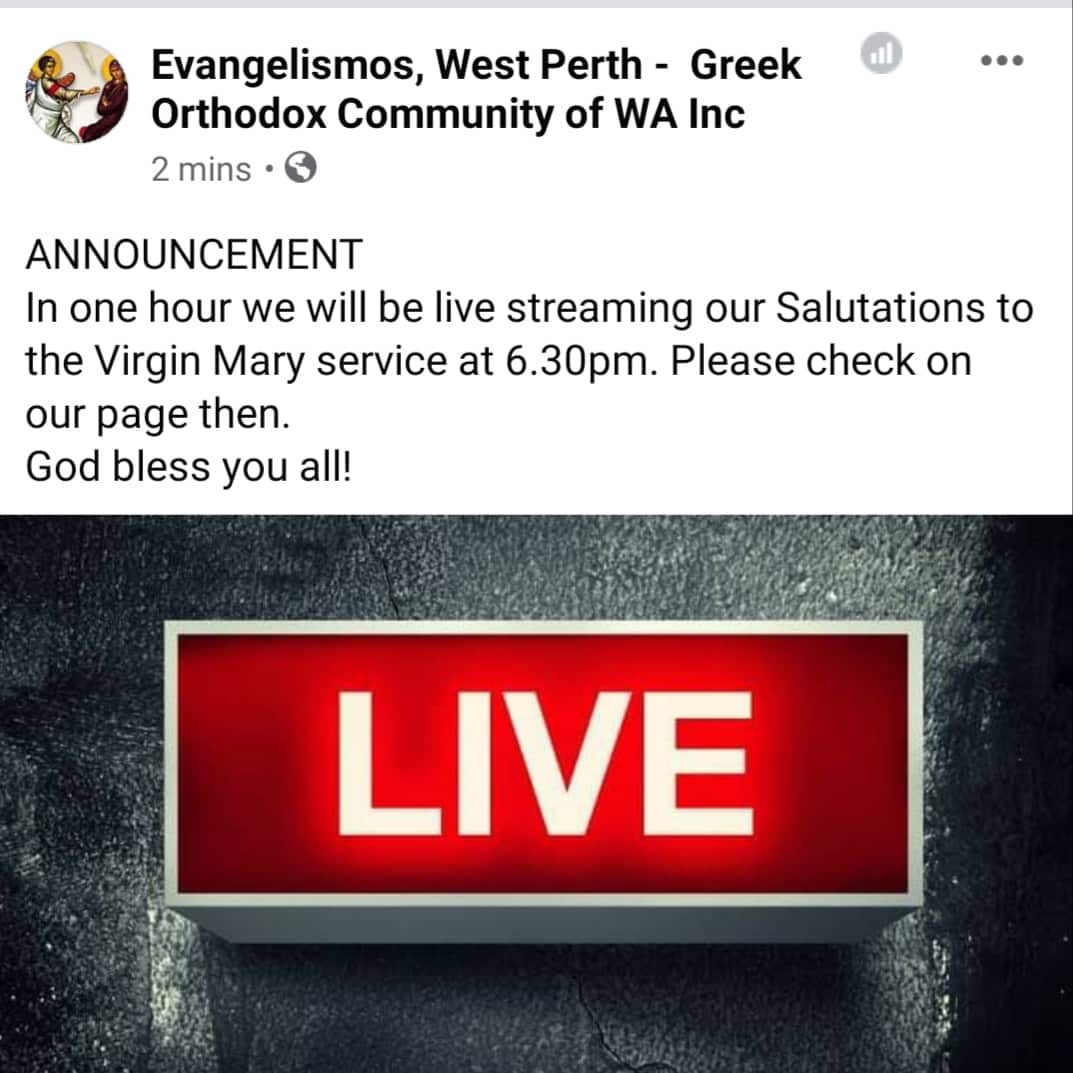 Evangelismos, West Perth - Greek Orthodox Community of Western Australia 