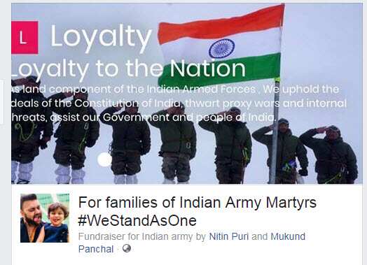 facebook fundraiser