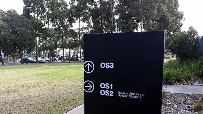 At the LaTrobe's Greek Studies department.