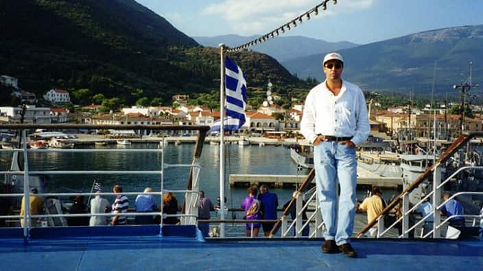 Greek Canadian actor Marco Kyris in Kefallonia island. 