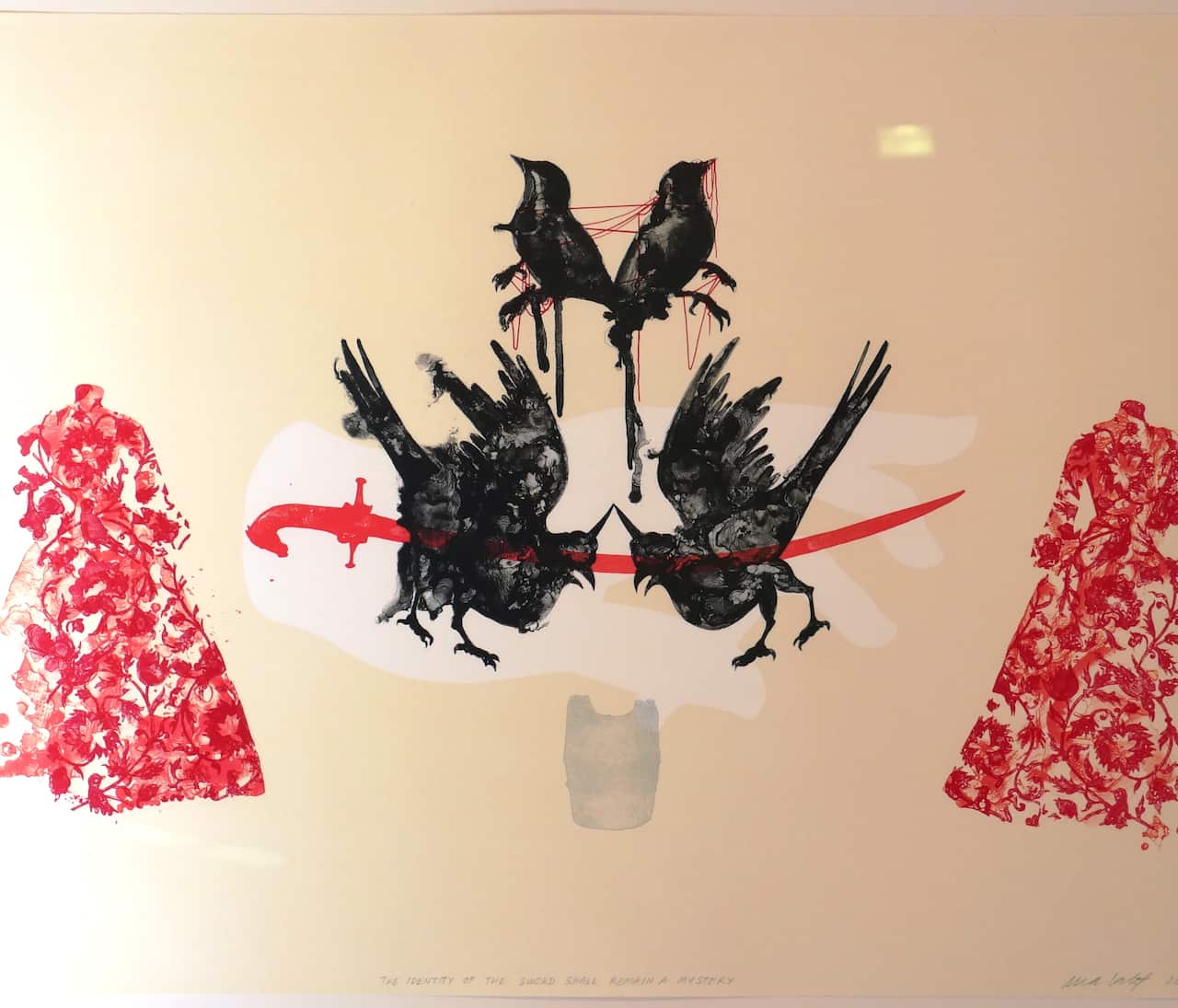 'The identity of the sword shall remain a mystery' - artwork by Melbourne artist, Nusra Latif Qureshi 