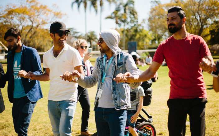 You Belong picnic for refugees