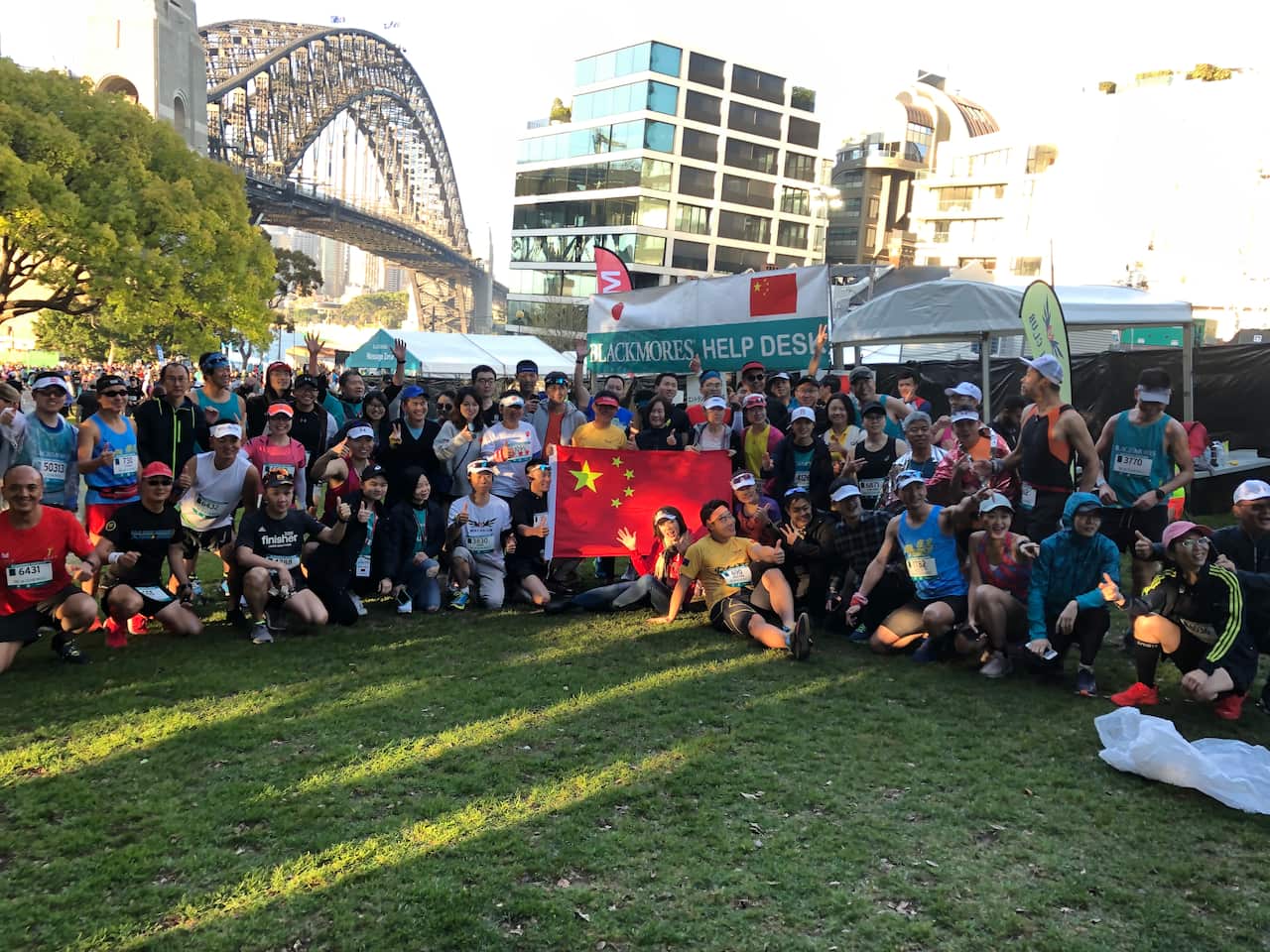 Runners and volunteers