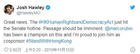 Josh Hawly的Twitter